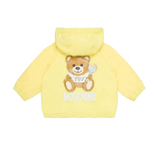 Picture of Moschino Baby Boys Yellow Hooded Jacket 