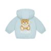 Picture of Moschino Baby Boys Pale Blue Hooded Jacket