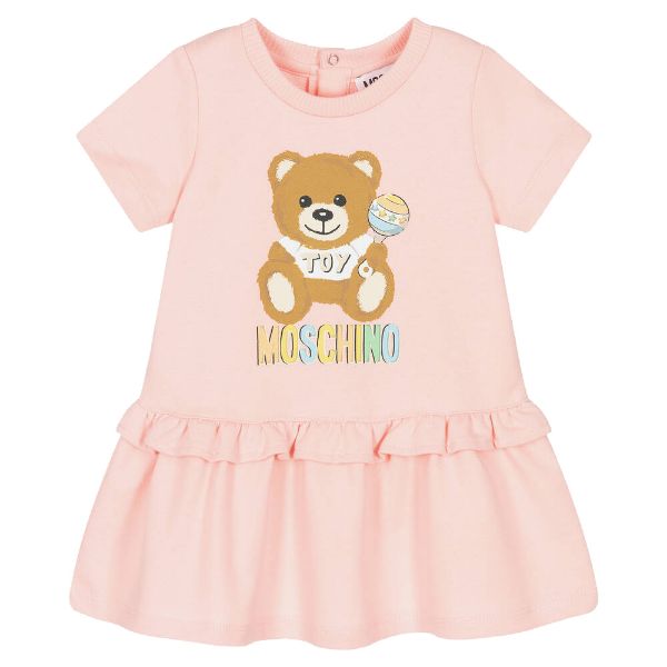 Picture of Moschino Baby Girls Pink Teddy Dress