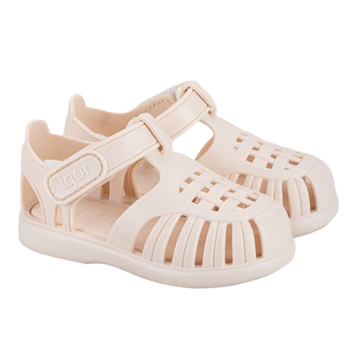 Picture of Igor Tobby Solid Marfil Velcro Jellies