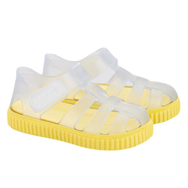 Picture of Igor Nico Cristal Yellow Velcro Jellies