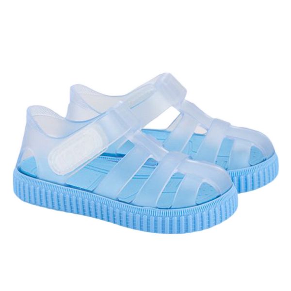 Picture of Igor Nico Cristal Blue Velcro Jellies