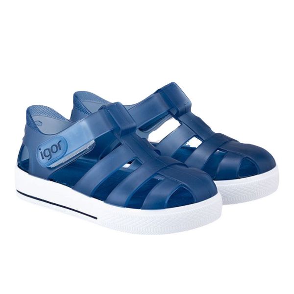 Picture of Igor Star Navy Velcro Jellies