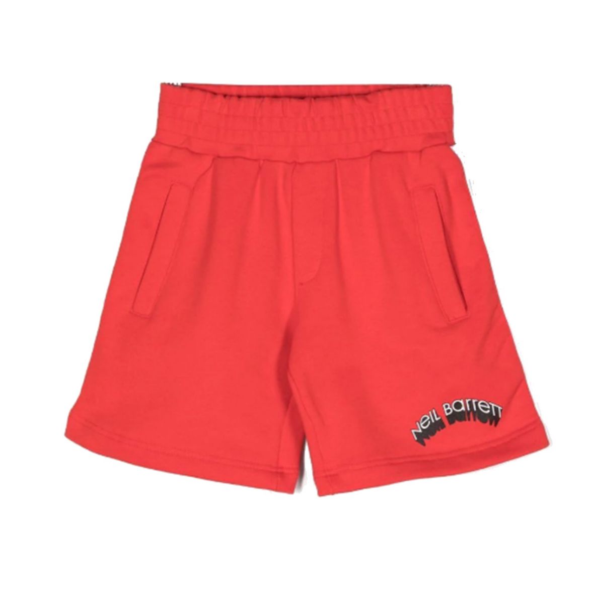 Picture of Neil Barrett Boys Red Logo Shorts