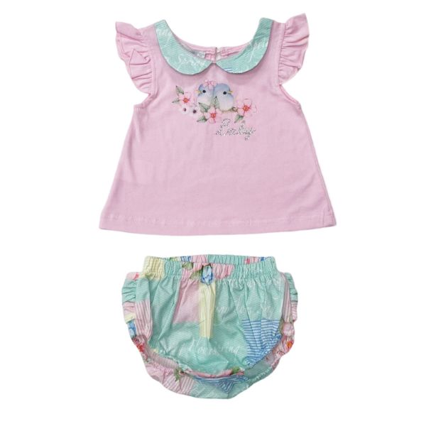 Picture of Balloon Chic Baby Girls Pink Bird Set