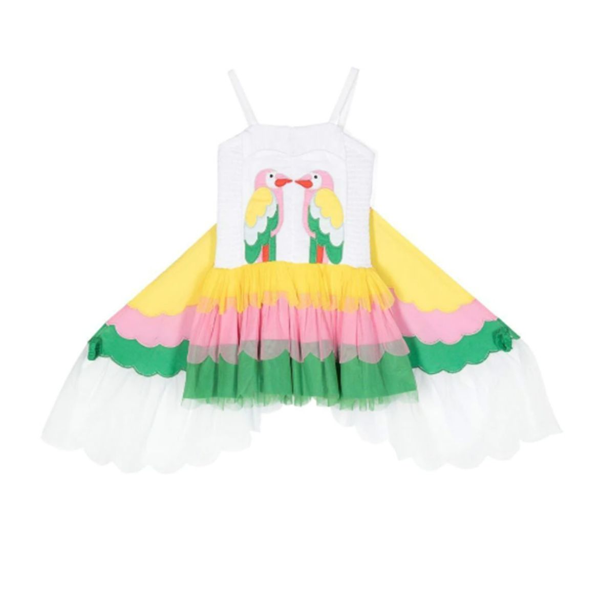 Picture of Stella Mc Cartney Girls Parrot Tule Wing Dress