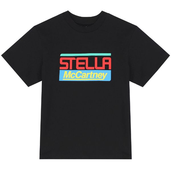 Picture of Stella Mc Cartney Boys Black Logo T-shirt