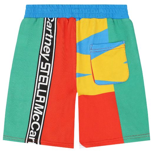 Picture of Stella Mc Cartney Boys Multi Logo Shorts