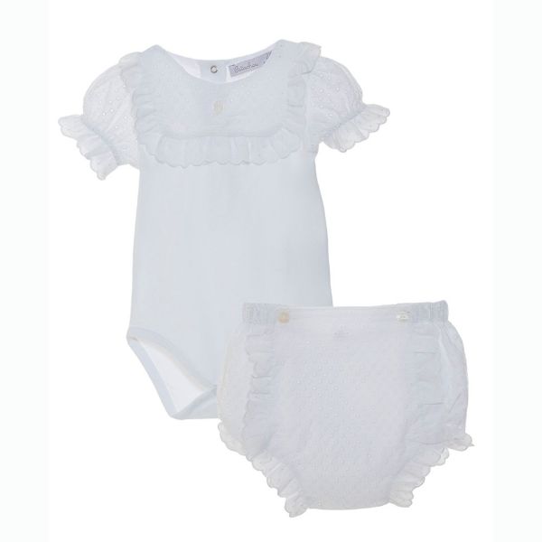 Picture of Patachou Baby Girls White Two Piece Set