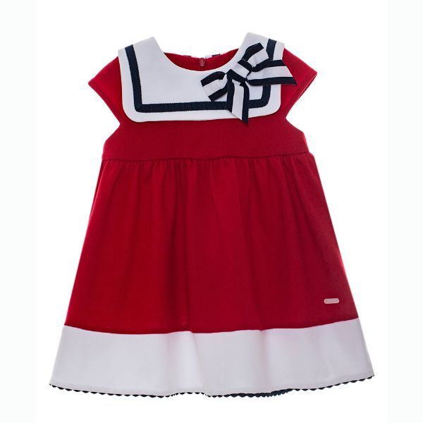 Picture of Patachou Girls Red Bow Dress