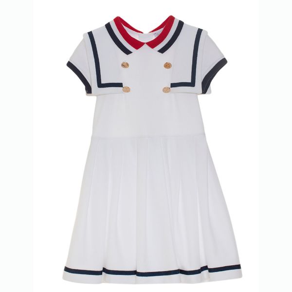 Picture of Patachou Girls White Nautical Dress