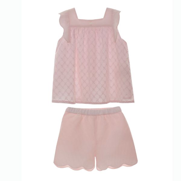 Picture of Patachou Girls Pale Pink Short Set