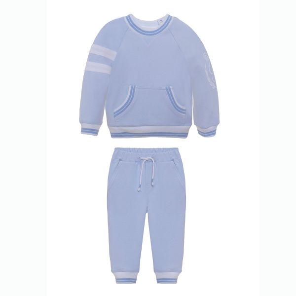 Picture of Patachou Baby Boys Pale Blue Side Logo Tracksuit