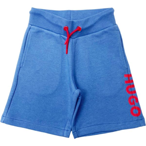 Picture of Hugo Boys Blue Small Logo Shorts