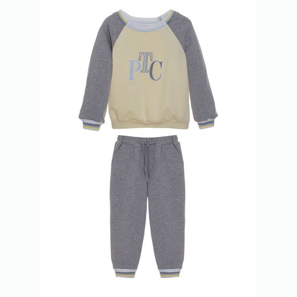 Picture of Patachou Boys Yellow & Grey Tracksuit