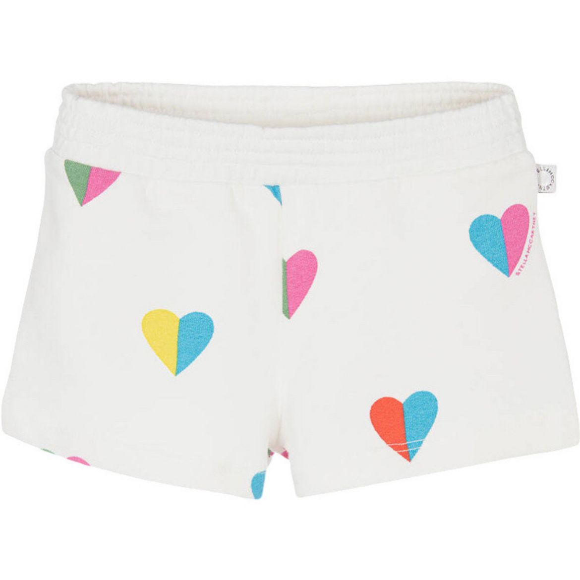 Picture of Stella Mc Cartney Girls White Heart Shorts