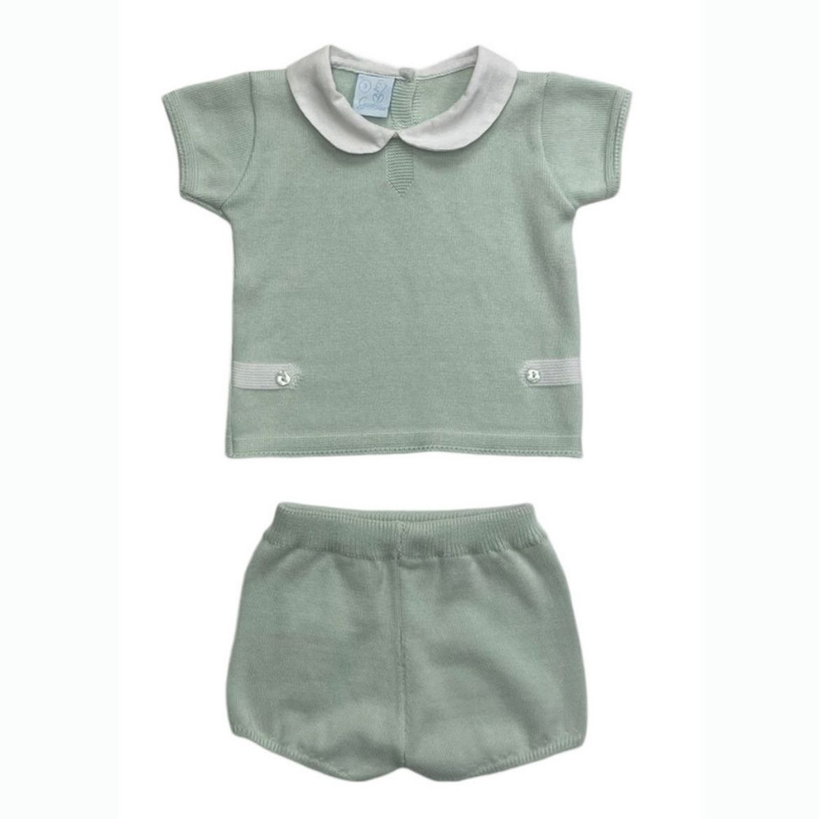 Picture of Granlei Boys Mint Knitted Short Set