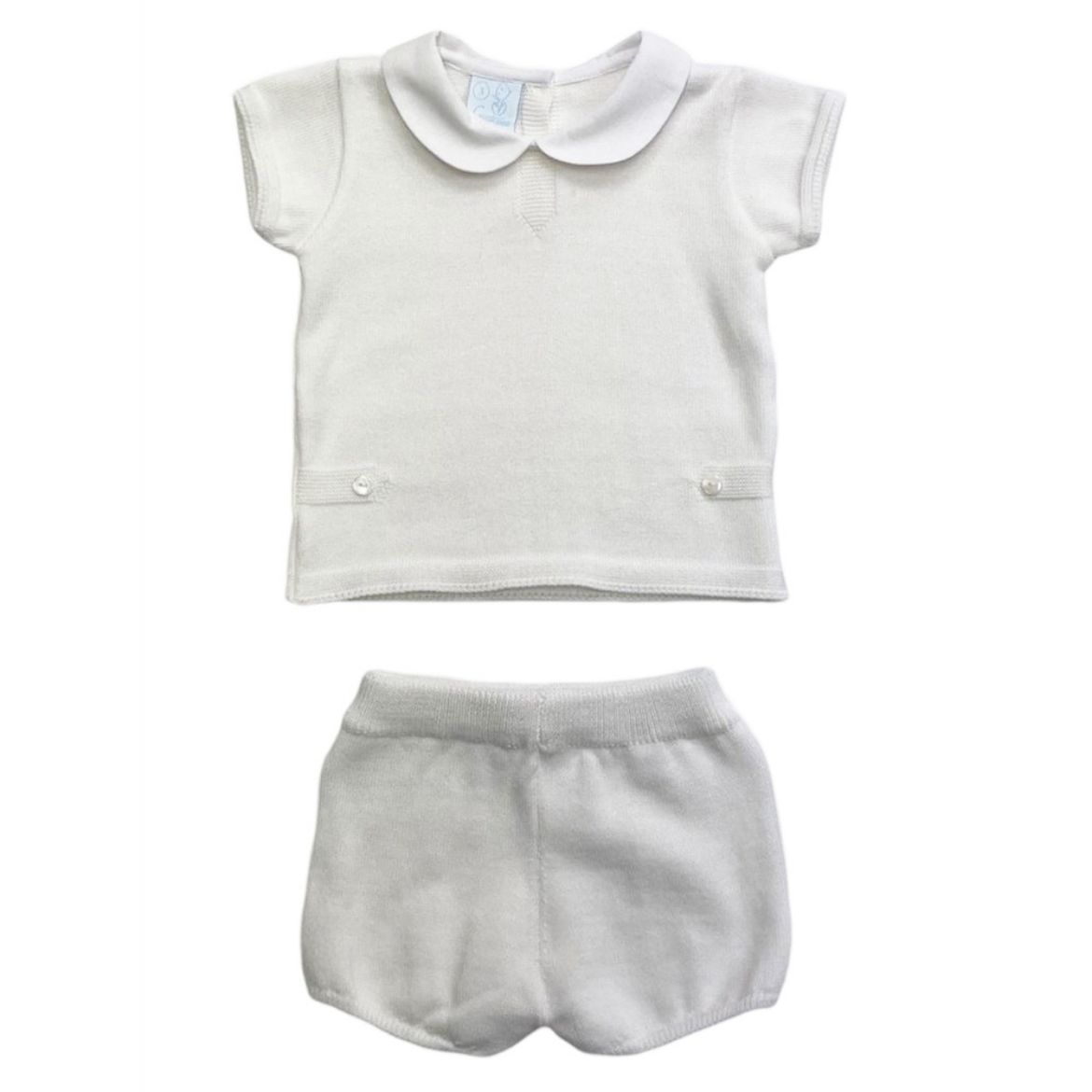 Picture of Granlei Boys Cream Knitted Short Set