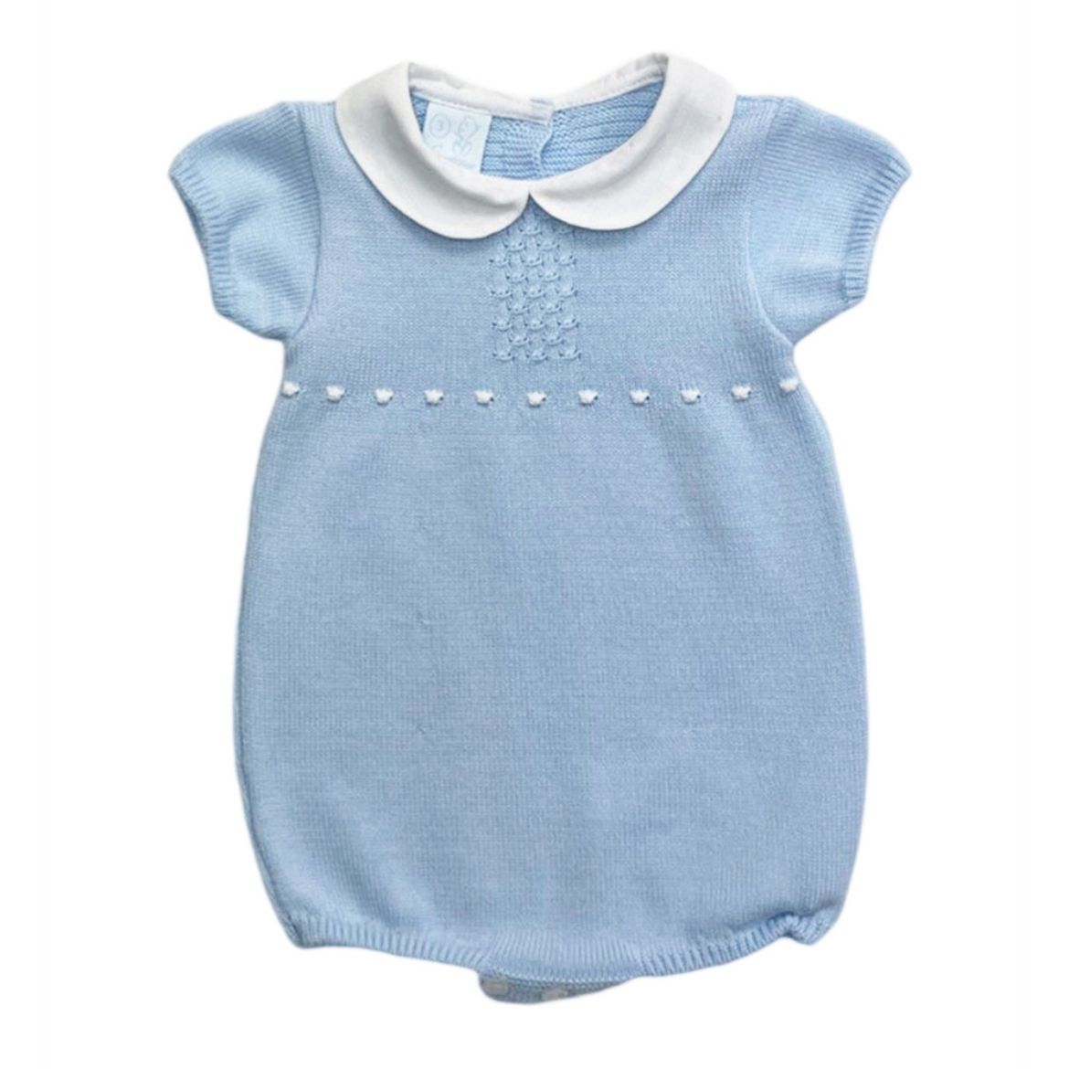 Picture of Granlei Boys Pale Blue Knitted Romper