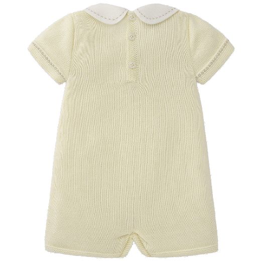 Picture of Paz Rodriguez Yellow Knitted Romper