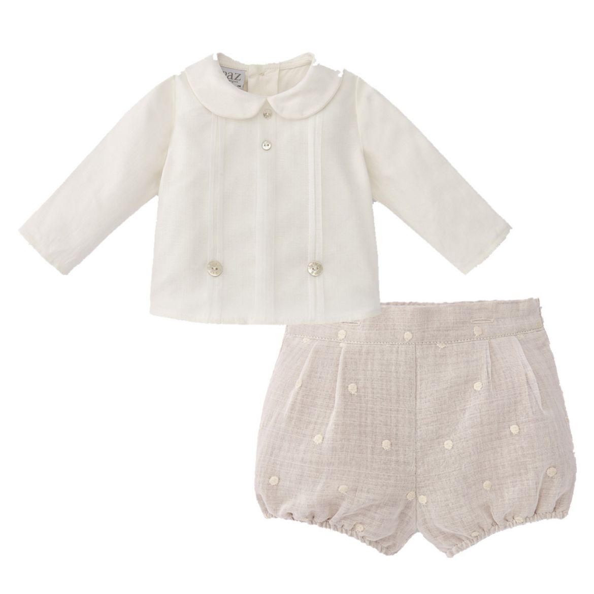 Picture of Paz Rodriguez Boys Cream & Beige Set