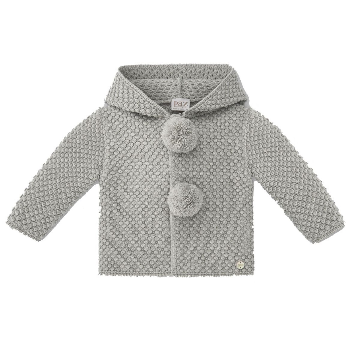 Picture of Paz Rodriguez Boys Grey Knitted Coat