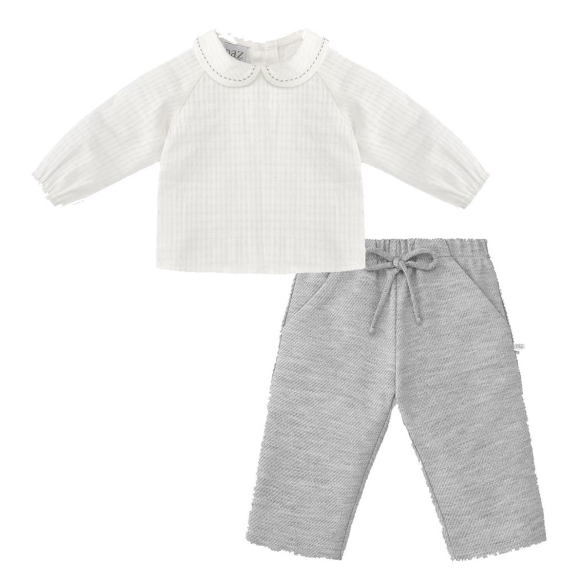 Picture of Paz Rodriguez Boys Cream & Grey Set