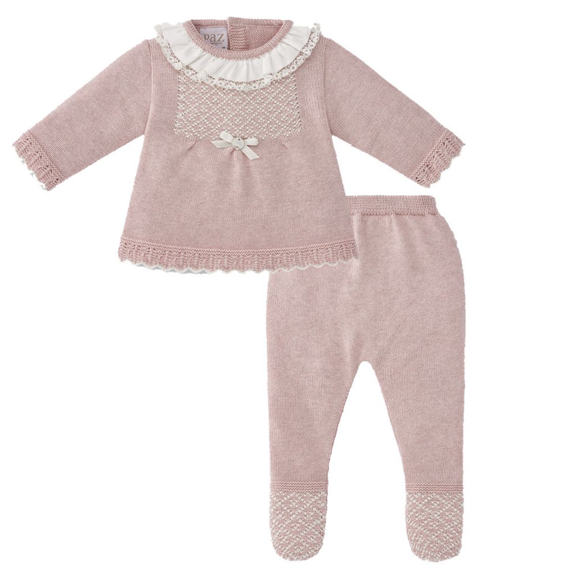 Picture of Paz Rodriguez Baby Girls Pink Knitted Set