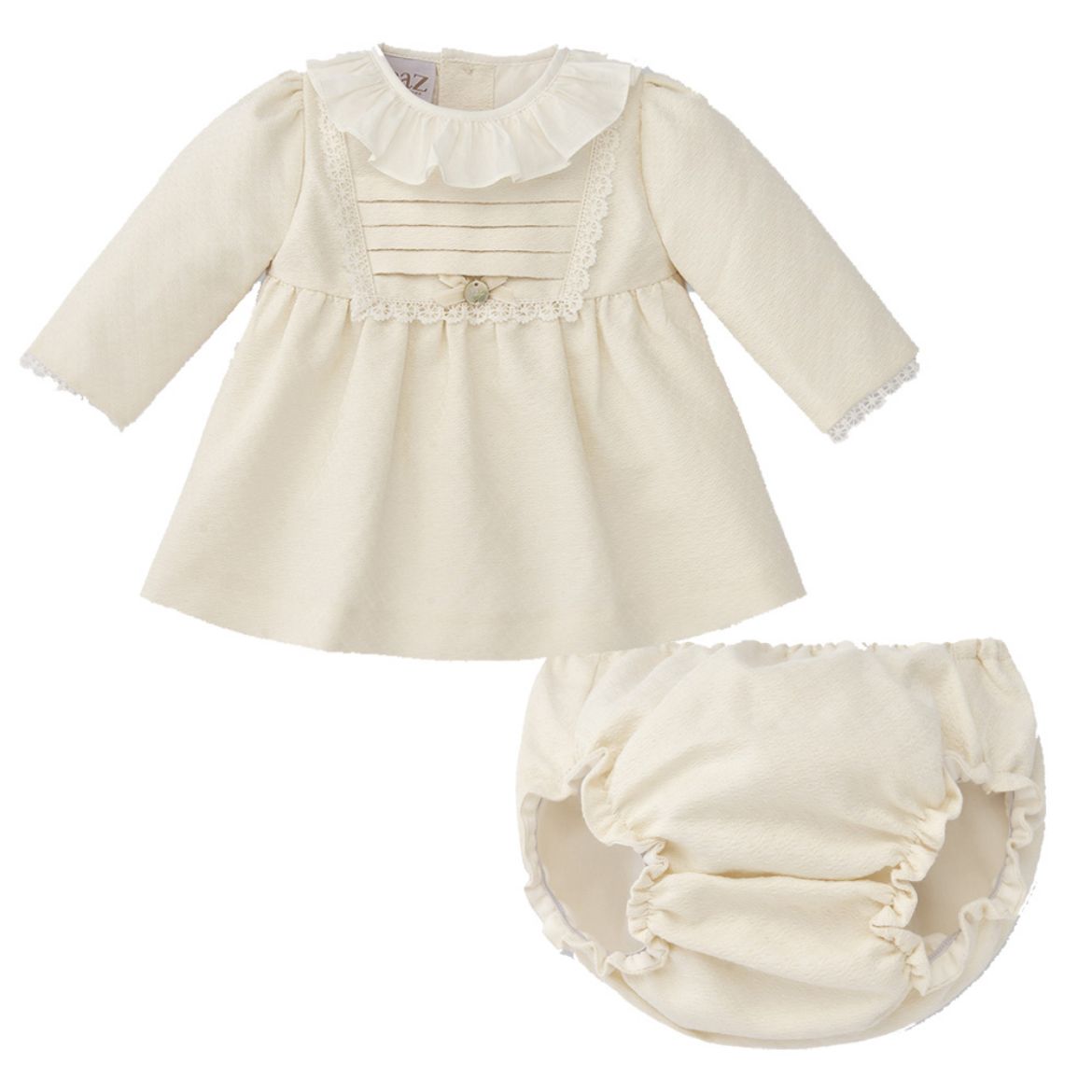 Picture of Paz Rodriguez Girls Cream Woven Set