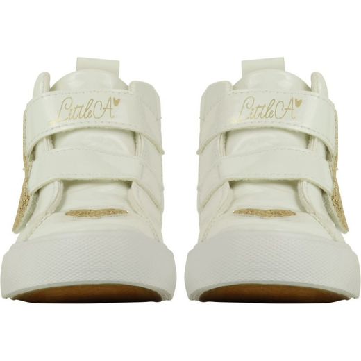 Picture of Little A Girls 'Hart' White Heart High Top
