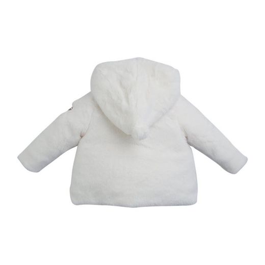 Picture of Little A Girls 'Fiona' White Fur Coat