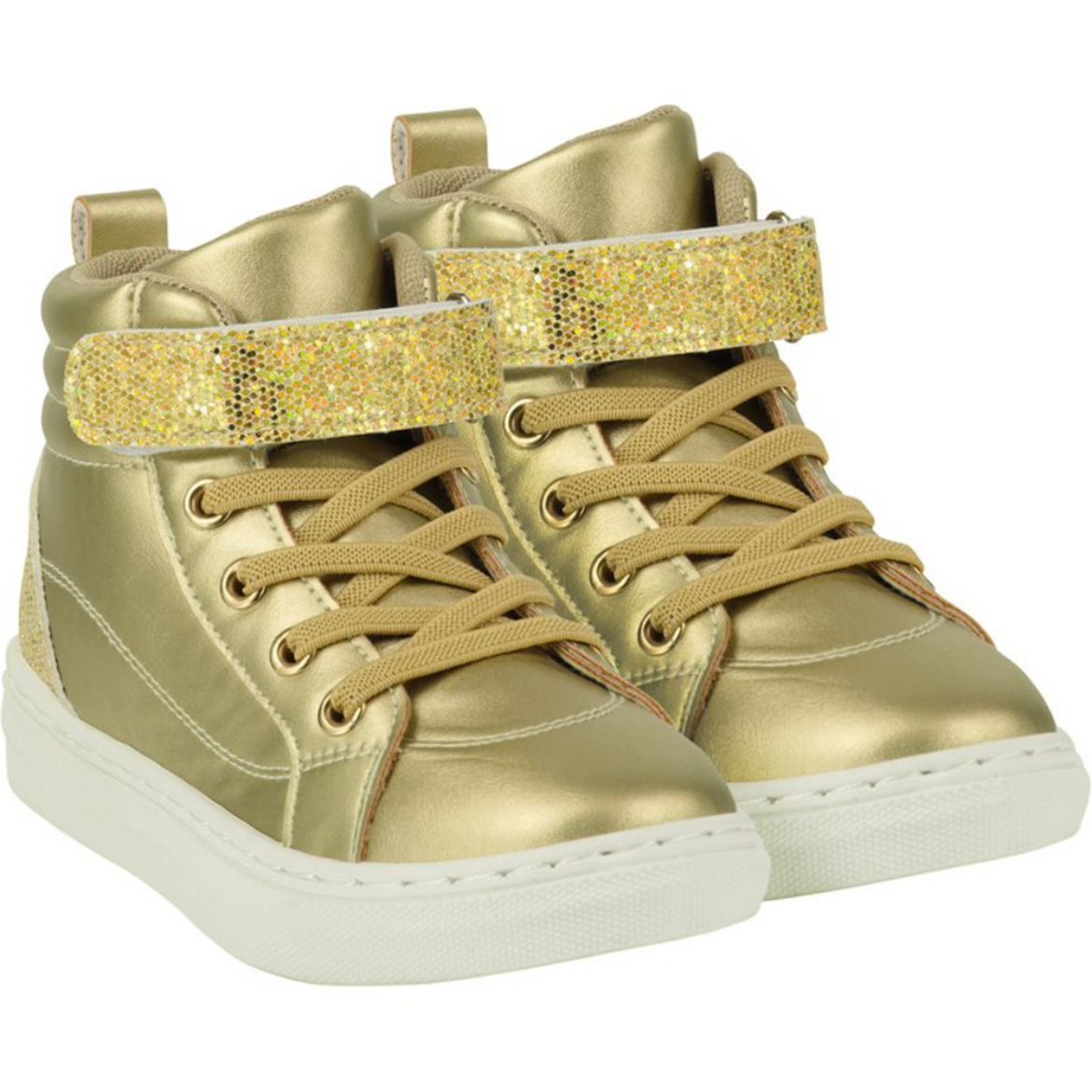 Picture of A Dee Girls 'Glitzy' Gold High-tops