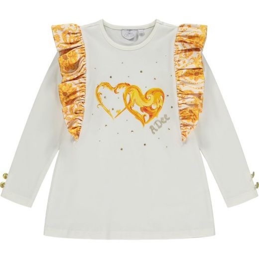 Picture of A Dee Girls 'Bunny' White Heart Legging Set