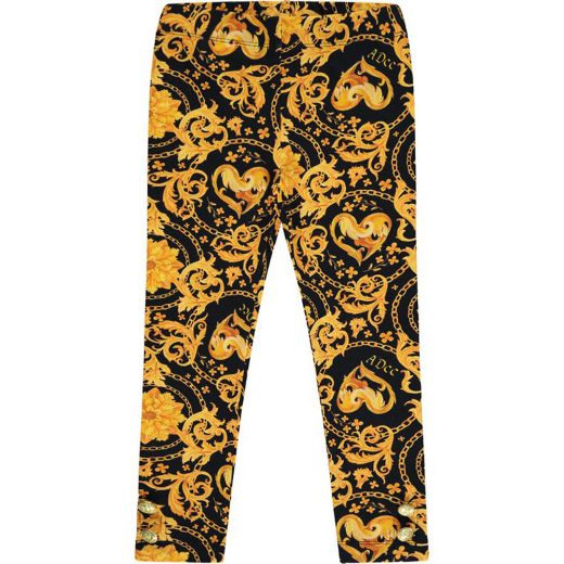 Picture of A Dee Girls 'Babs' Black Baroque Legging Set