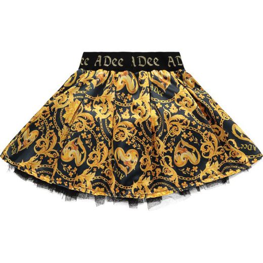Picture of A Dee Girls 'Billie' Black Baroque Skirt Set