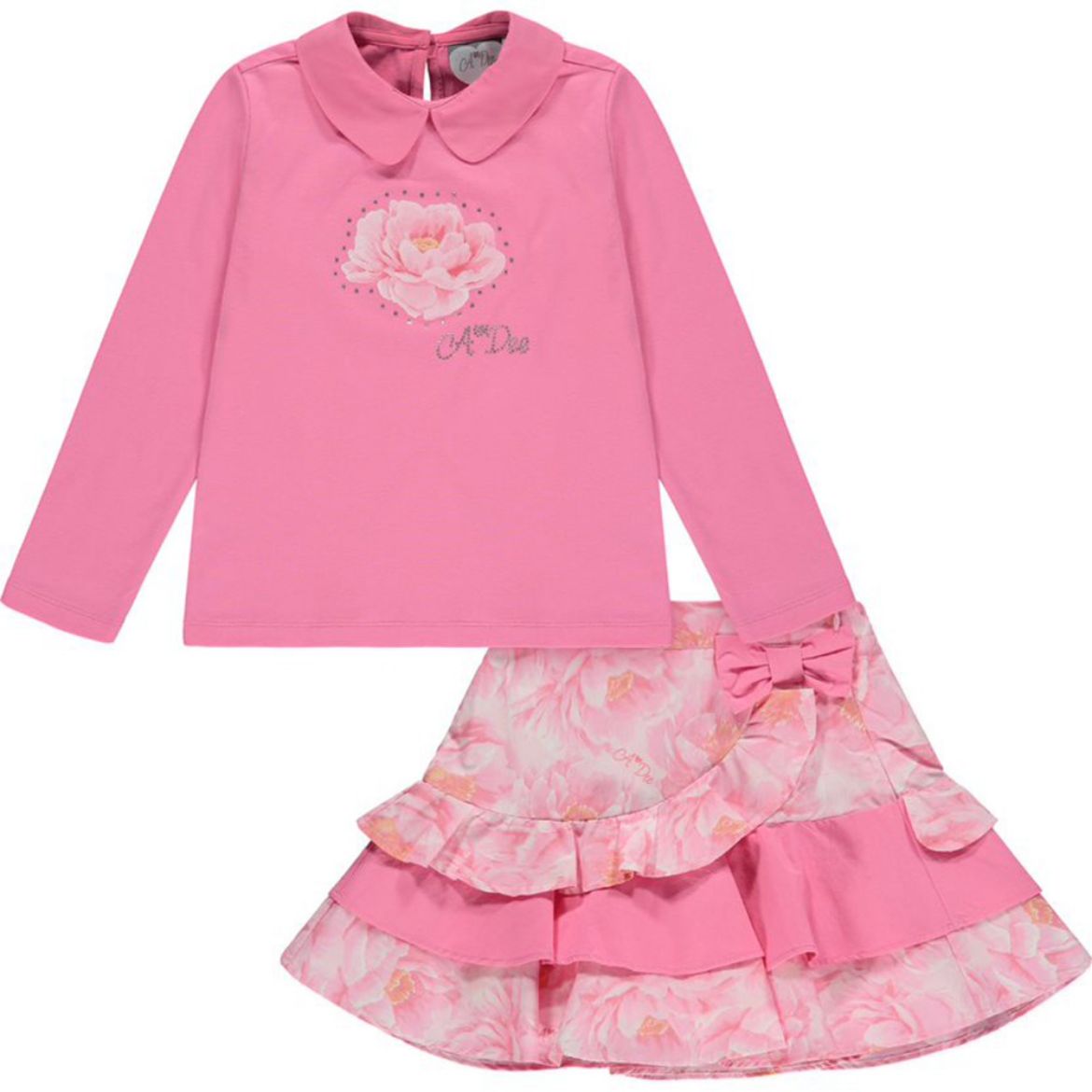 Picture of A Dee Girls 'Abigail' Pink Skirt Set