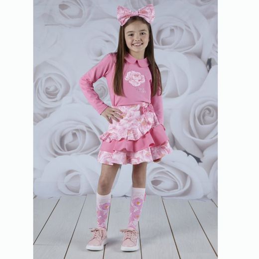 Picture of A Dee Girls 'Abigail' Pink Skirt Set