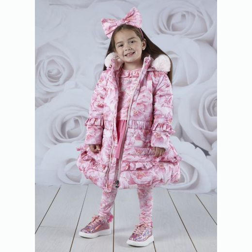Picture of A Dee Girls 'Amelia' Pink Printed Coat