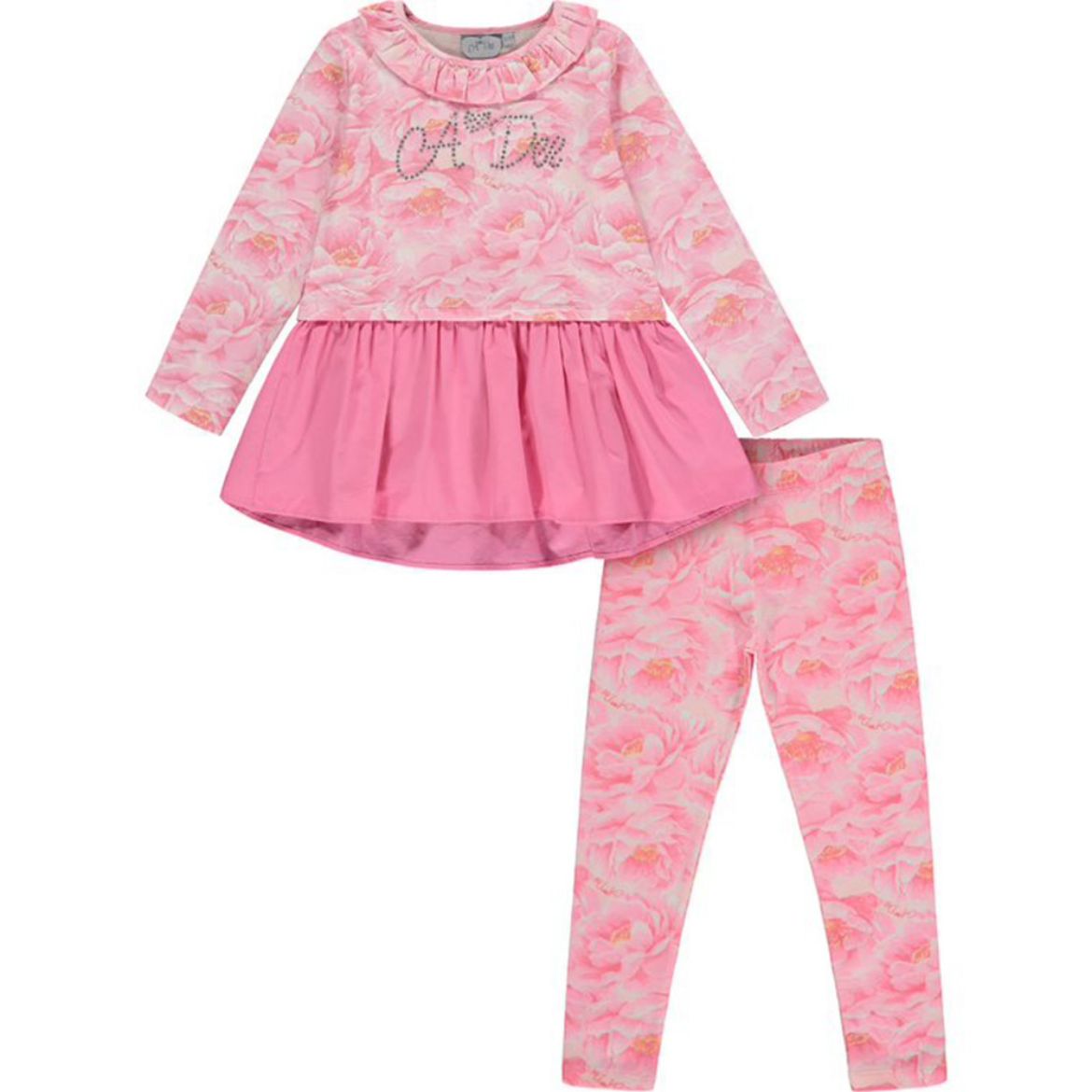 Picture of A Dee Girls Addison Pink Printed Legging Set
