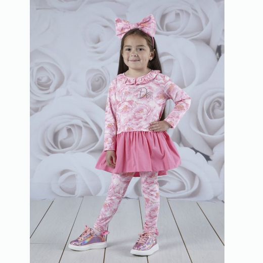 Picture of A Dee Girls Addison Pink Printed Legging Set