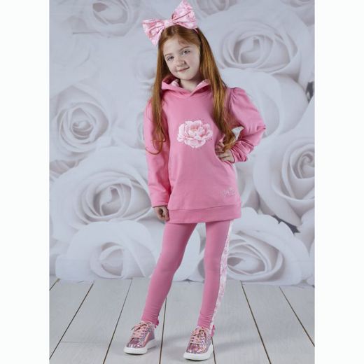 Picture of A Dee Girls Ariana Pink Hoody Legging Set