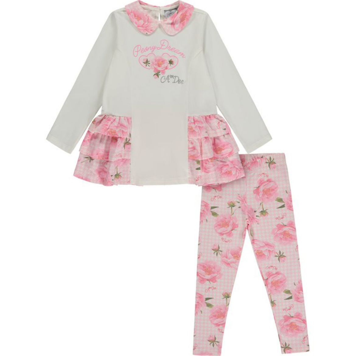 Picture of A Dee Girls Arlo White Dreams Legging Set