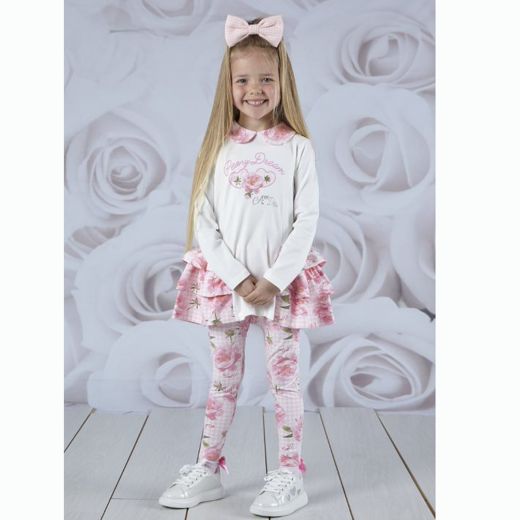 Picture of A Dee Girls Arlo White Dreams Legging Set