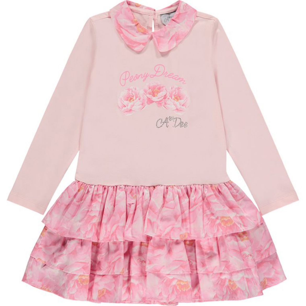 Picture of A Dee Girls Ariel Pink Peony Dreams Dress