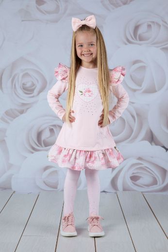 Picture of A Dee Girls Anastasia Pale Pink Peony Dreams Dress