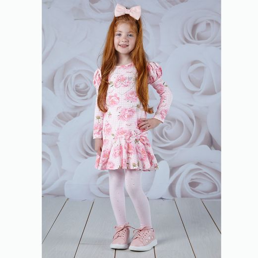 Picture of A Dee Girls 'Aubree' Pink Printed Dress