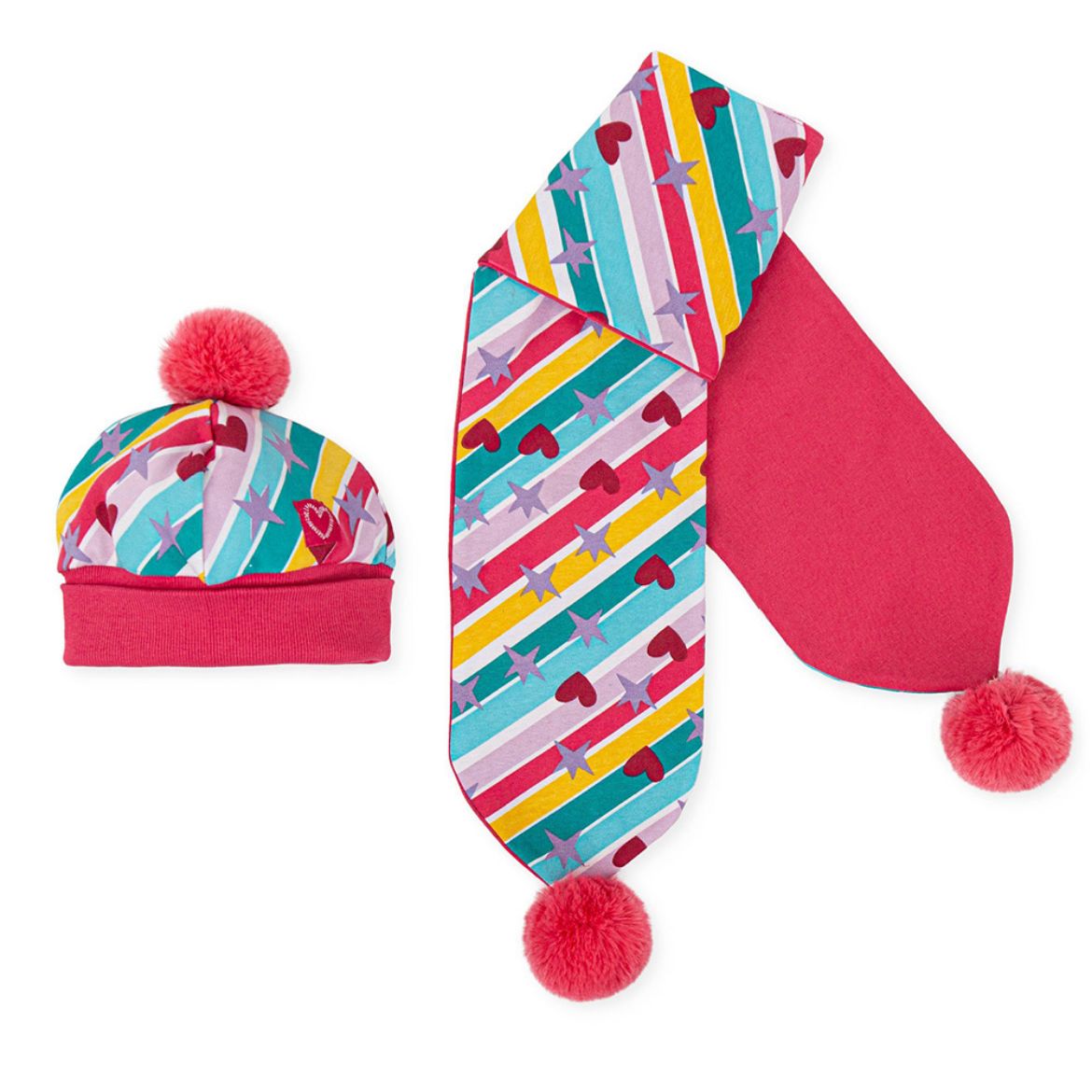 Picture of Agatha Ruiz De La Prada Girls Multicolour Hat & Scarf Set