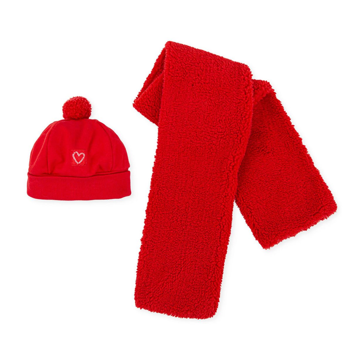 Picture of Agatha Ruiz De La Prada Girls Red Hat & Scarf Set