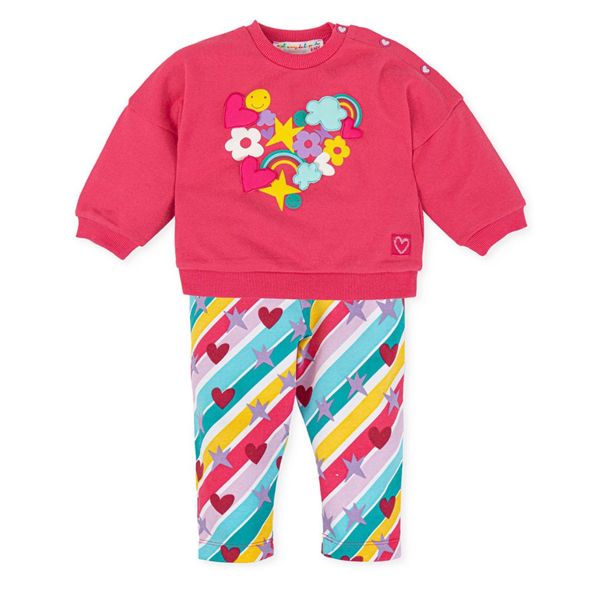 Picture of Agatha Ruiz De La Prada Girls Multicolour Stripe Legging Set