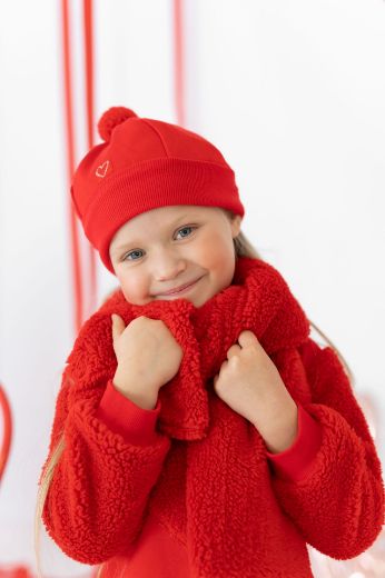 Picture of Agatha Ruiz De La Prada Girls Red Hat & Scarf Set